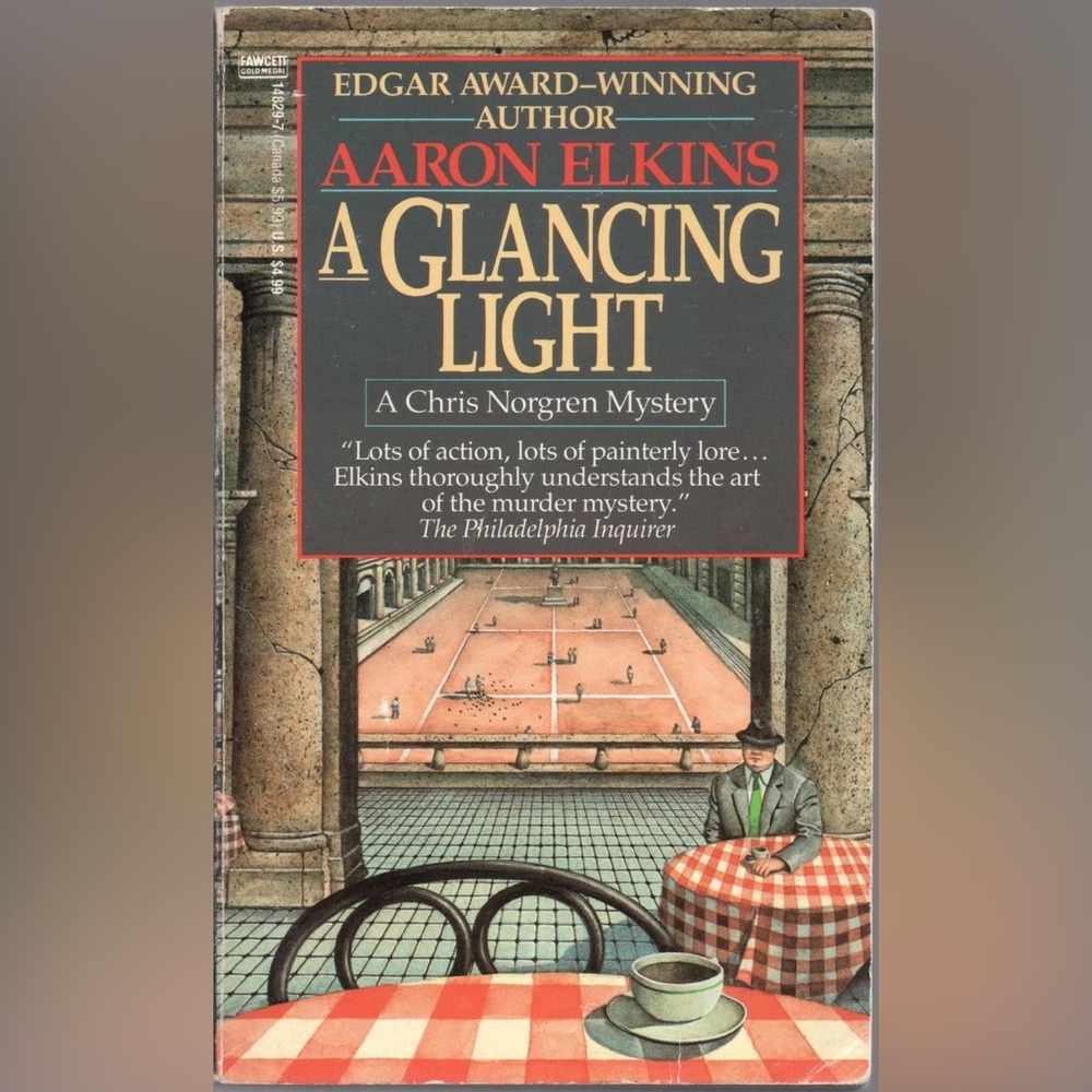 Paperback Book: A Glancing Light by Aaron Elkins